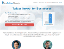 Tablet Screenshot of mytwittermanager.com
